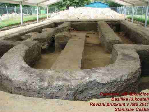 Památník VM Mikulčice - Bazilika, revizní průzkum, rok 2011
